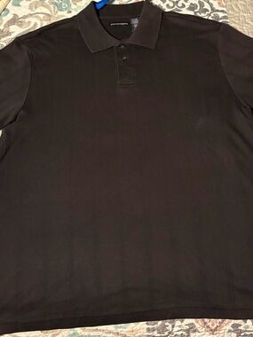 Knightsbridge Men's Black Polo Shirt with Subtle Rib Detail